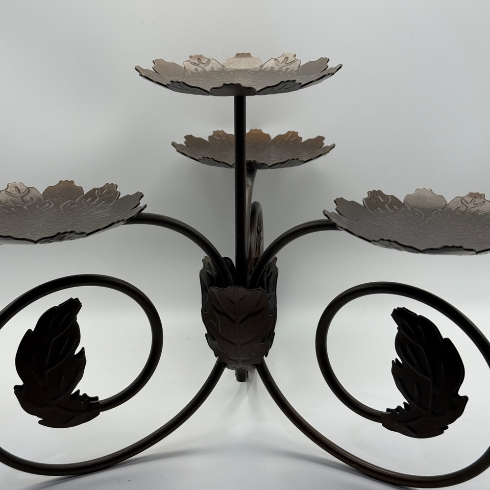 PartyLite Copper Leaf Design Holder